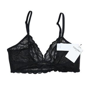 Calvin Klein Instinct Essentials Lace Unlined Wire-Free Triangle Women's Bra NWT